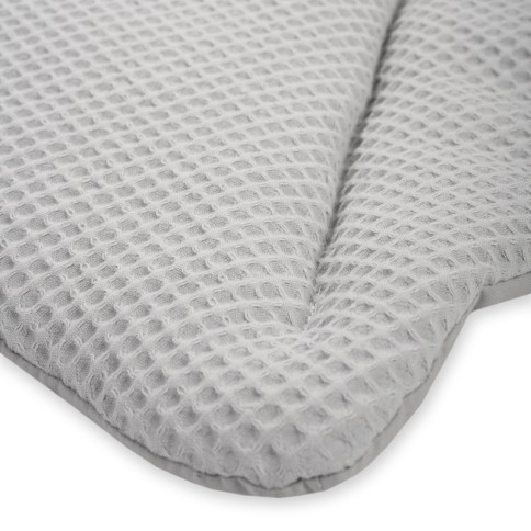 Julius Zöllner Krabbeldecke Blatt 170/110, Light Grey