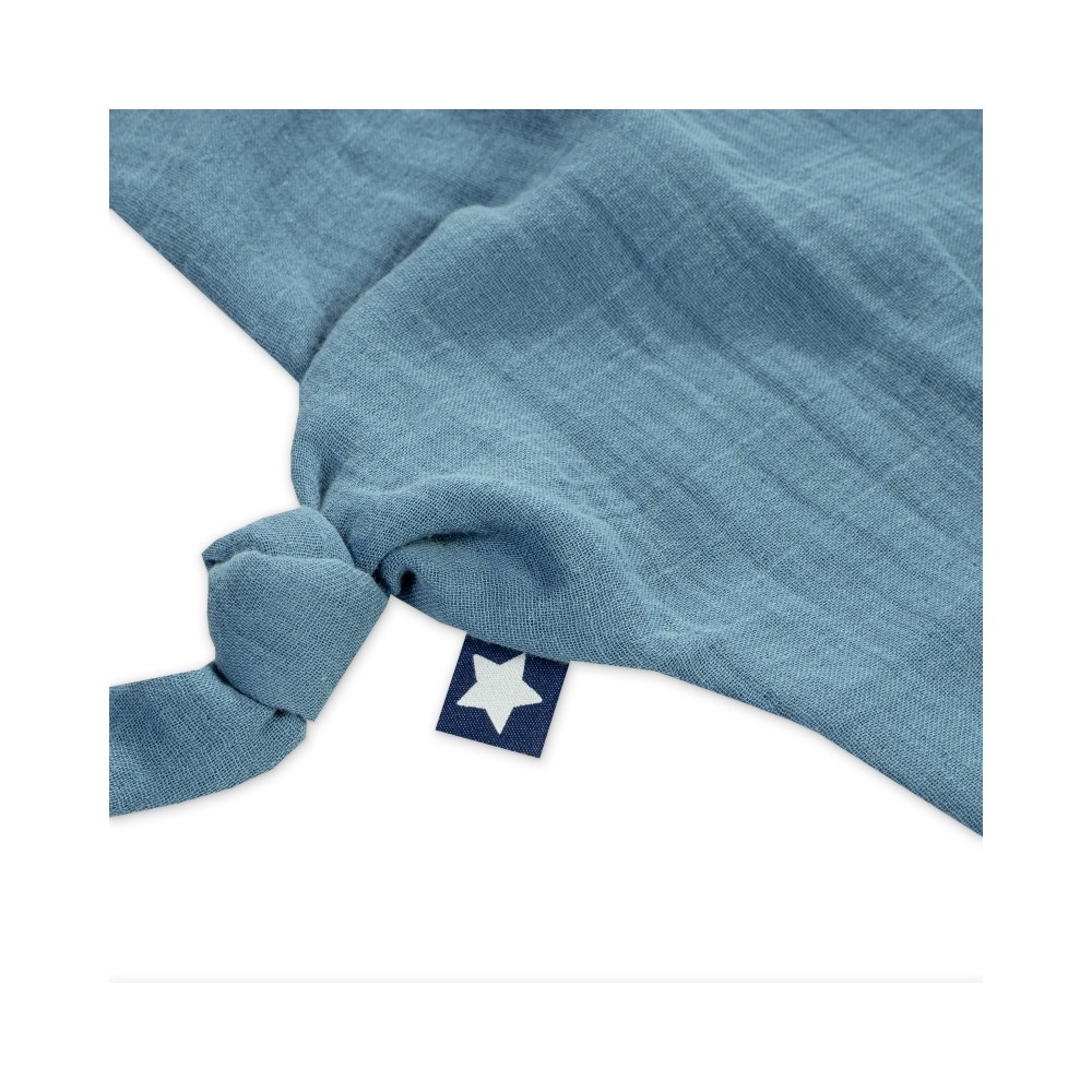 Schnuffeltuch Musselin, Blau