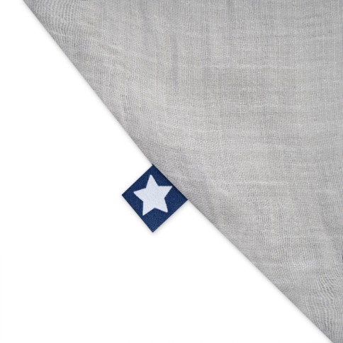 Foulard musselin, gris