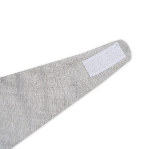Foulard musselin, gris