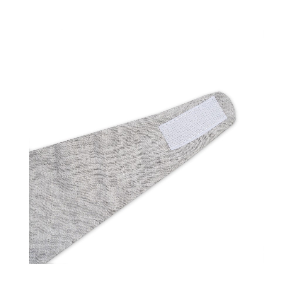Foulard musselin, gris