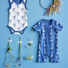 Fresk Babypyjama Bio-Baumwolle kurzarm, Pineapple