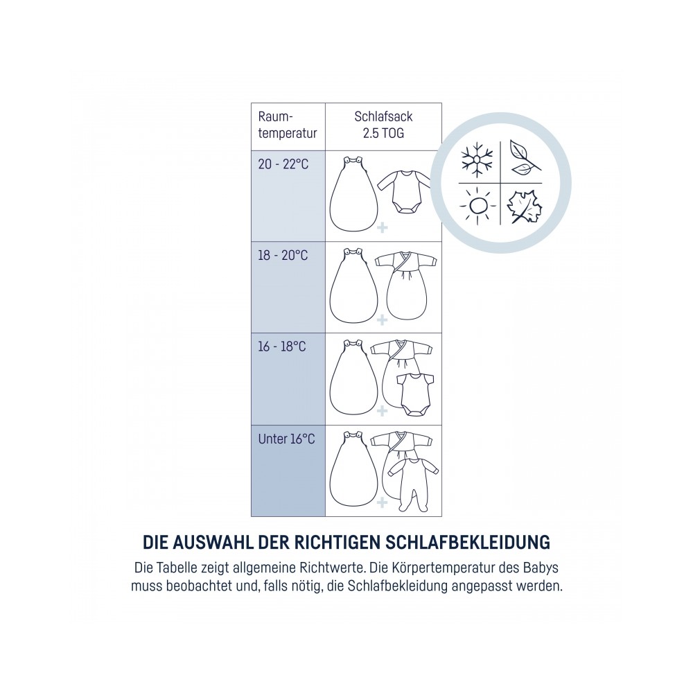 Julius Zöllner Babyschlafsack Musselin 74/80, Dusty Rose