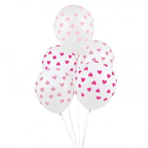 My Little Day Ballons en latex, 5 pcs. - coeurs