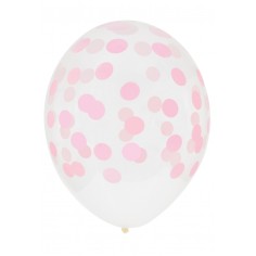 My Little Day Ballons en latex, 5 pcs. - confetti argent