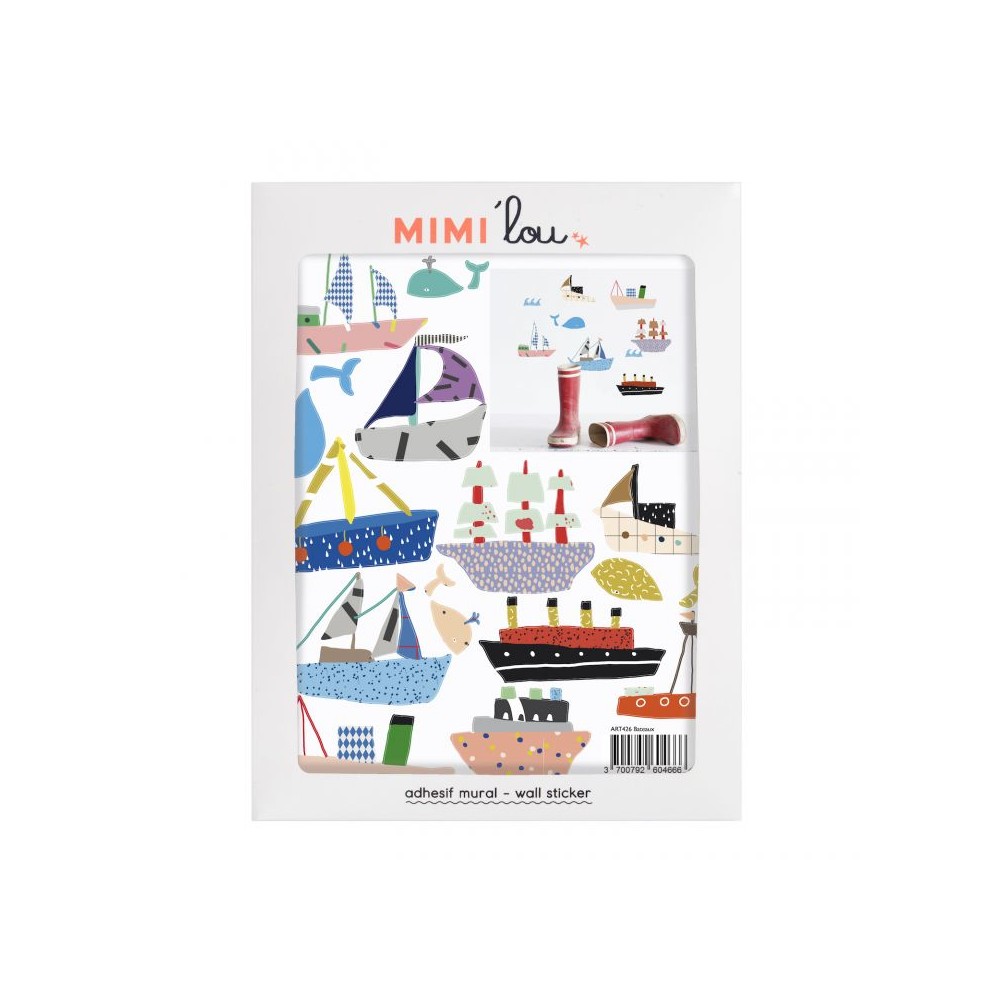 Autocollants muraux Mimilou juste une touche, bateau