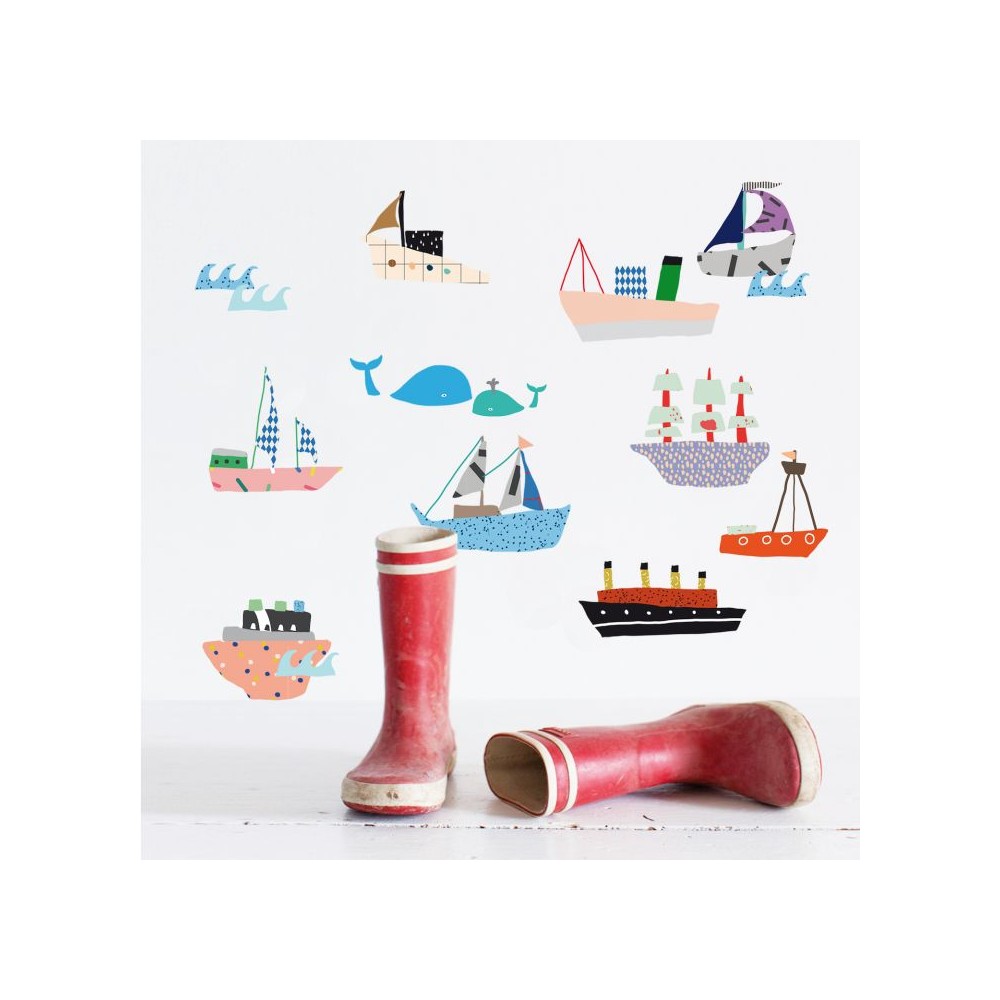 Autocollants muraux Mimilou juste une touche, bateau
