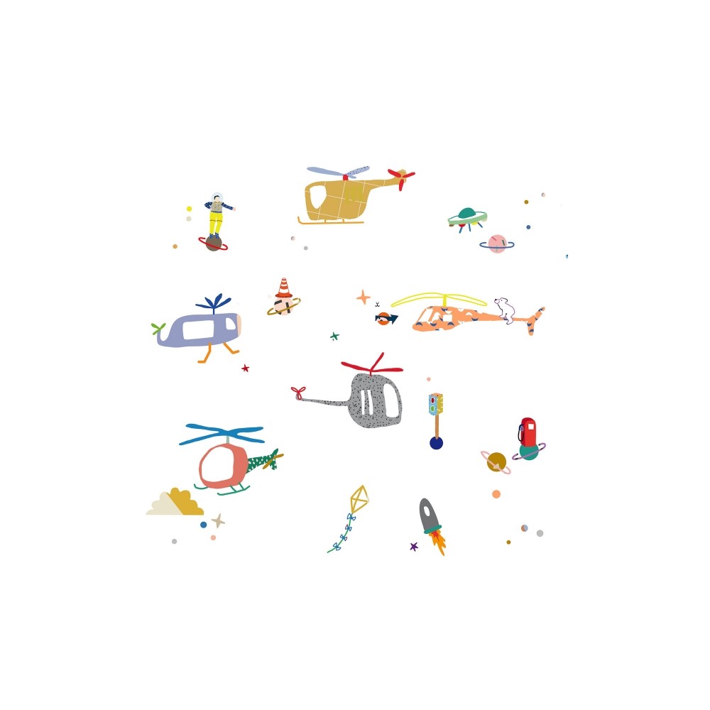 Autocollants muraux Mimilou, Aviation