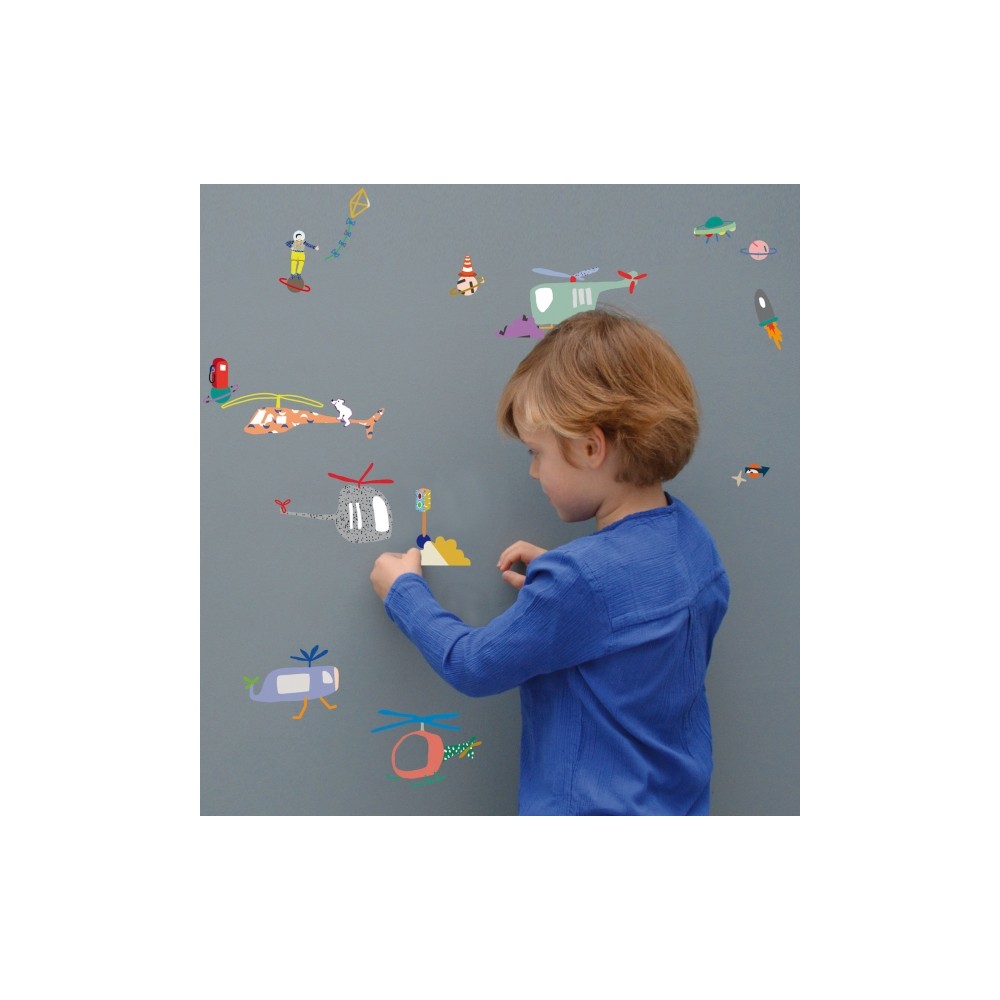 Autocollants muraux Mimilou, Aviation