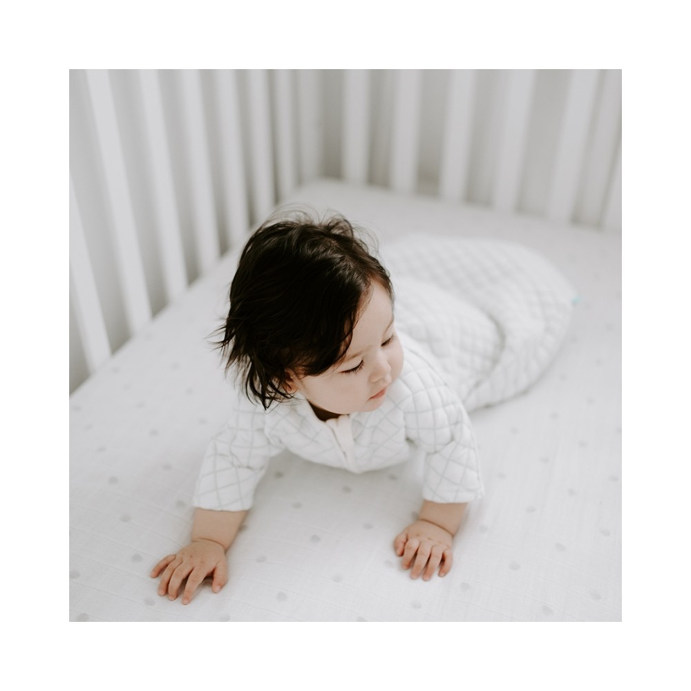 Snug Fit Schlafsack, creme/ minze