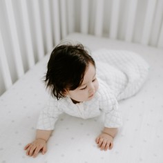 Snug Fit Schlafsack, creme/ minze