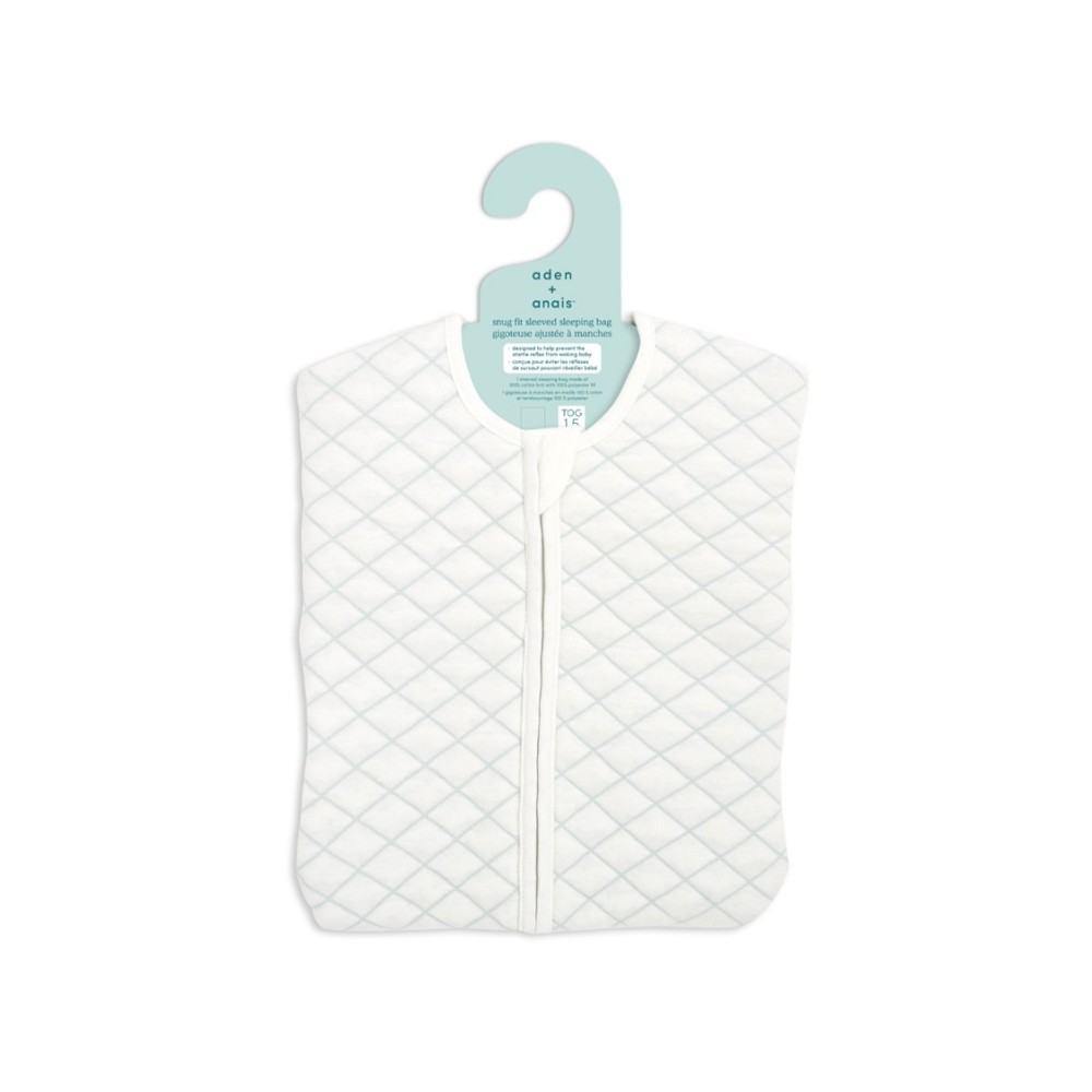 Snug Fit Schlafsack, creme/ minze