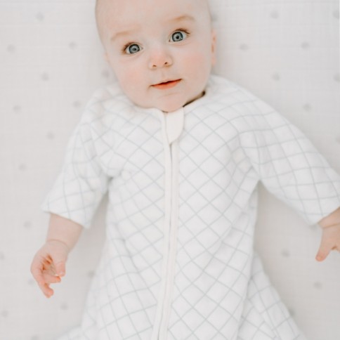 Snug Fit Schlafsack, creme/ minze