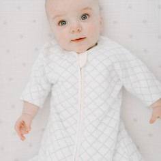 Snug Fit Schlafsack, creme/ minze