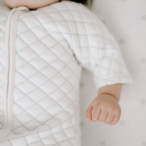 Snug Fit Schlafsack, creme/ minze