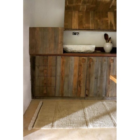 Teppich Steppe Schaf Beige