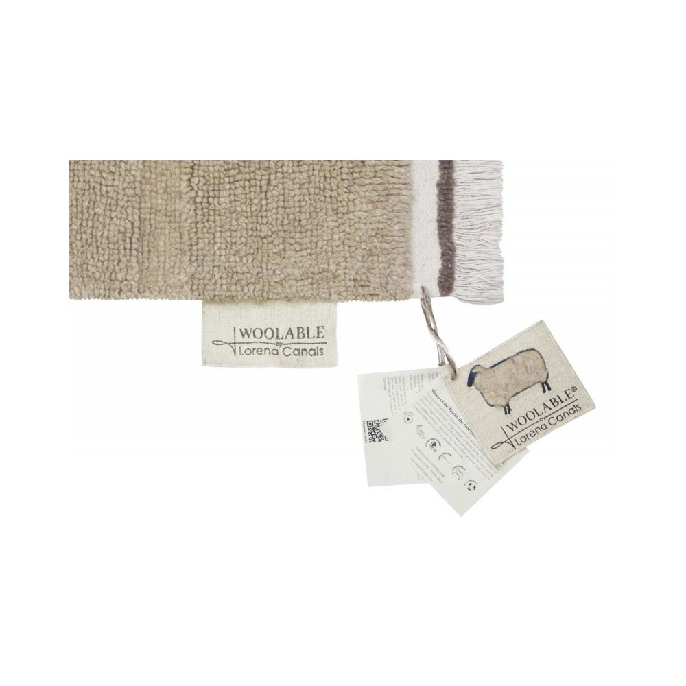 Teppich Steppe Schaf Beige