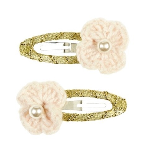 Haarclip Eva Beige, 2 Stück