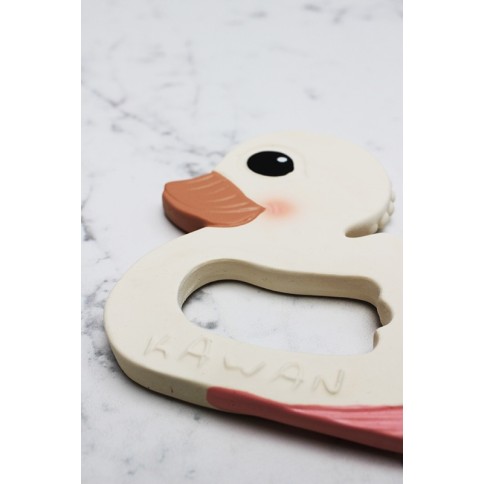 HEVEA Kawan Geschenkset - Beissring + Ring, Tan Beige