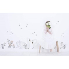 Wandsticker Dekoration, Schwäne