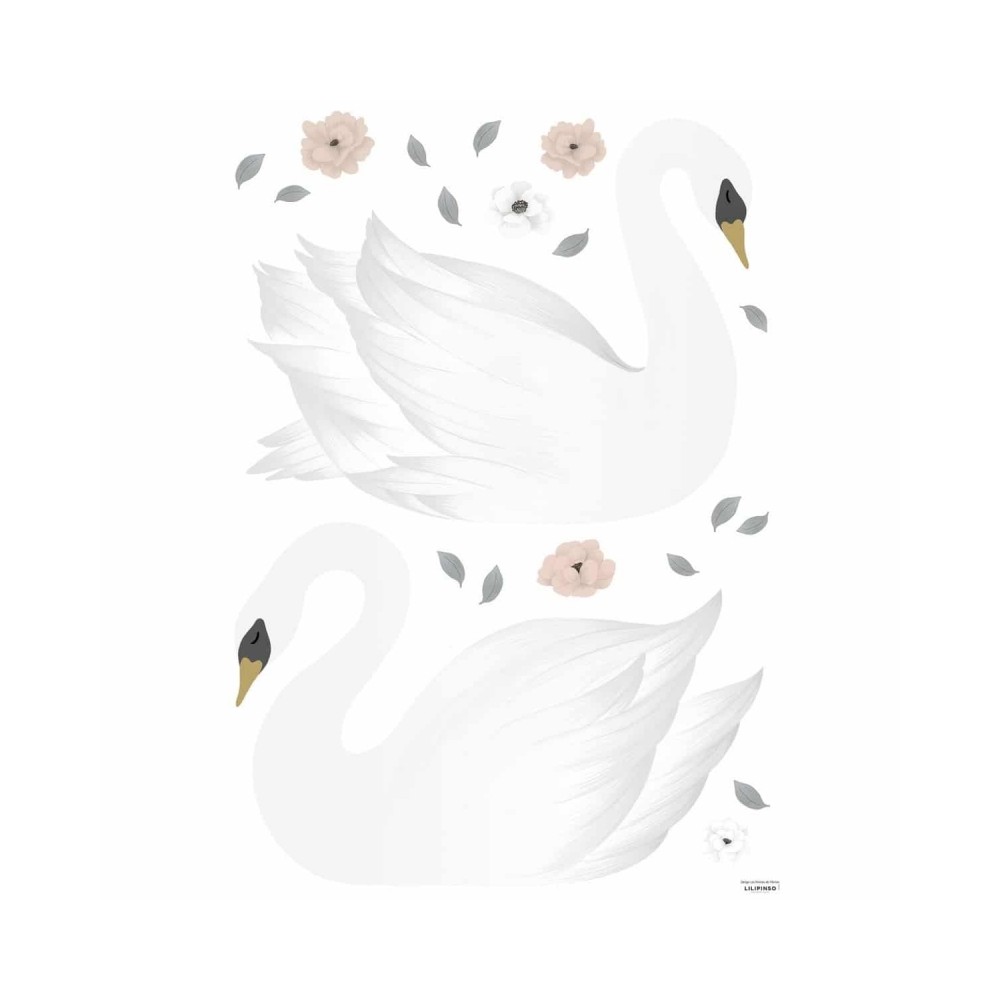 Lilipinso Wandsticker Dekoration, Schwäne