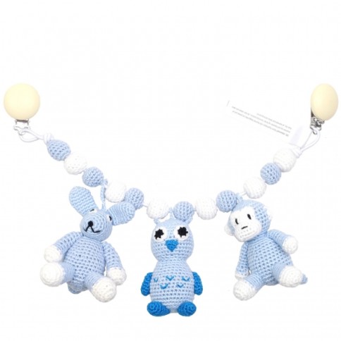 natureZOO Kinderwagenkette, Kaninchen-Eule-Affe