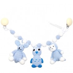 natureZOO Kinderwagenkette, Kaninchen-Eule-Affe