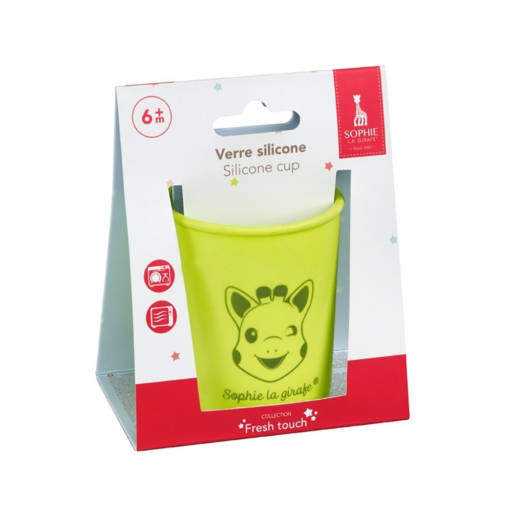 Sophie la girafe Silikon Becher, Gelb