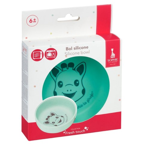 Sophie la girafe Silikon Schüssel, Blau