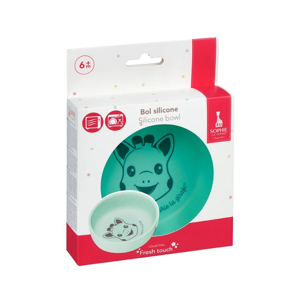 Sophie la girafe Silikon Schüssel, Blau