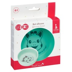 Sophie la girafe Silikon Schüssel, Blau