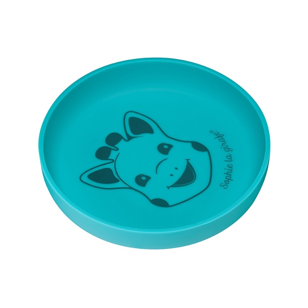 Sophie la girafe Silikon Teller, Blau