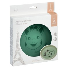 Sophie la girafe Silikon Teller, Grün