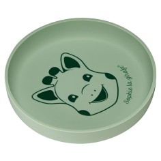 Sophie la girafe Silikon Teller, Grün