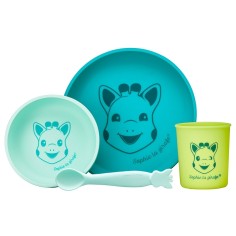 Sophie la girafe Silikon Geschirr-Set, Grün