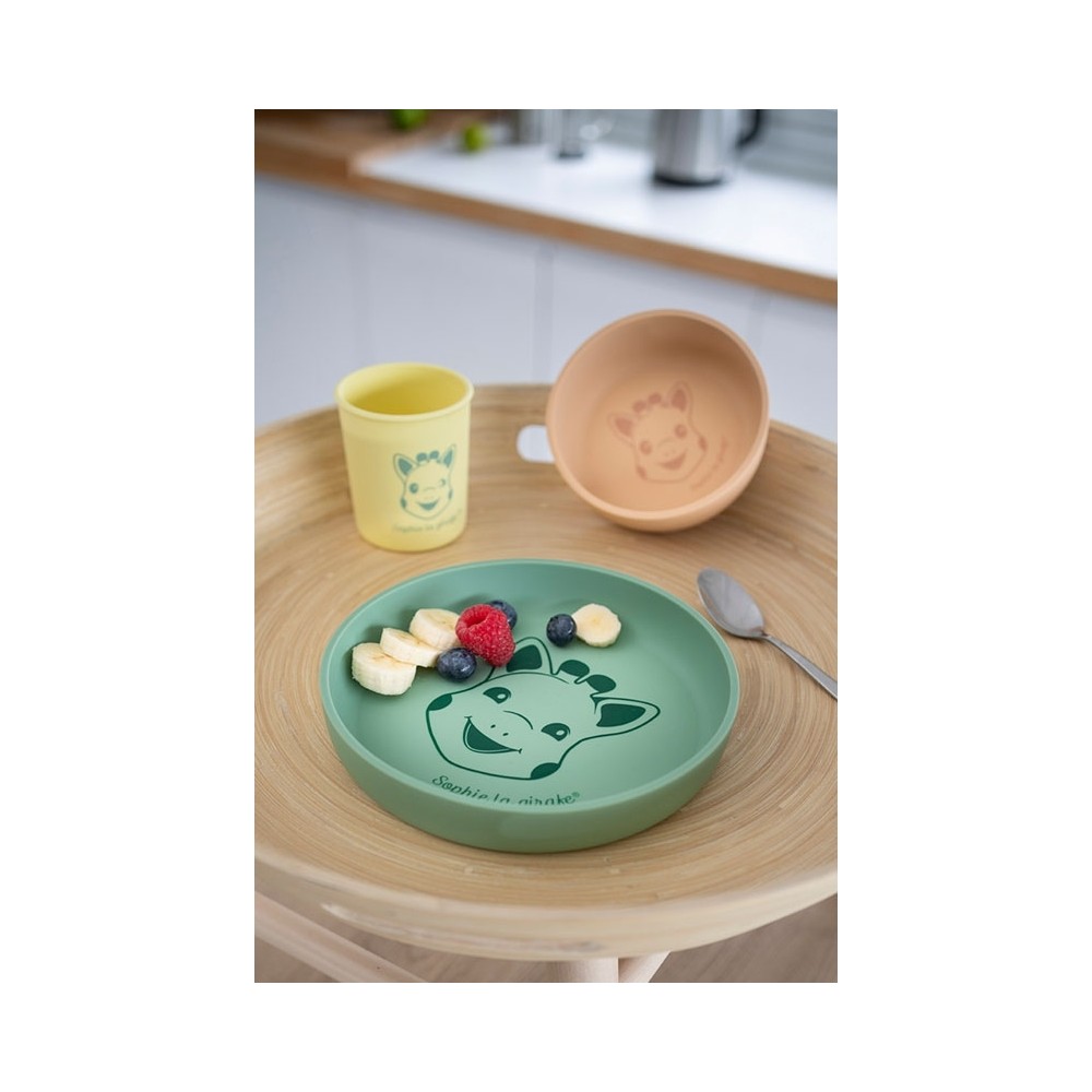 Sophie la girafe Silikon Geschirr-Set, Sand