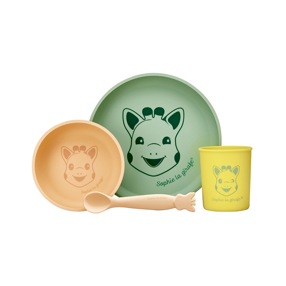 Sophie la girafe Silikon Geschirr-Set, Sand