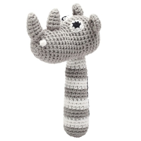 natureZoo Bar à barres de rouille au crochet, rhinocéros gris