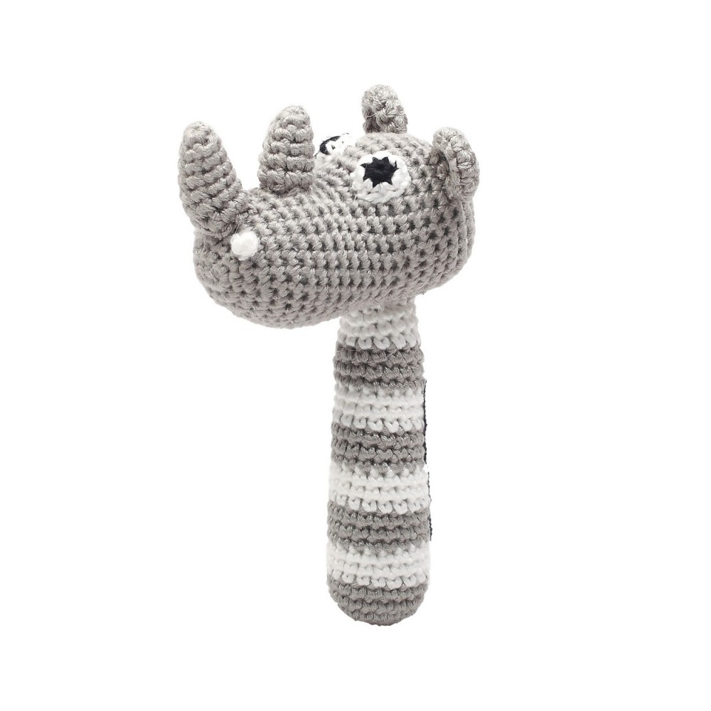 natureZoo Bar à barres de rouille au crochet, rhinocéros gris