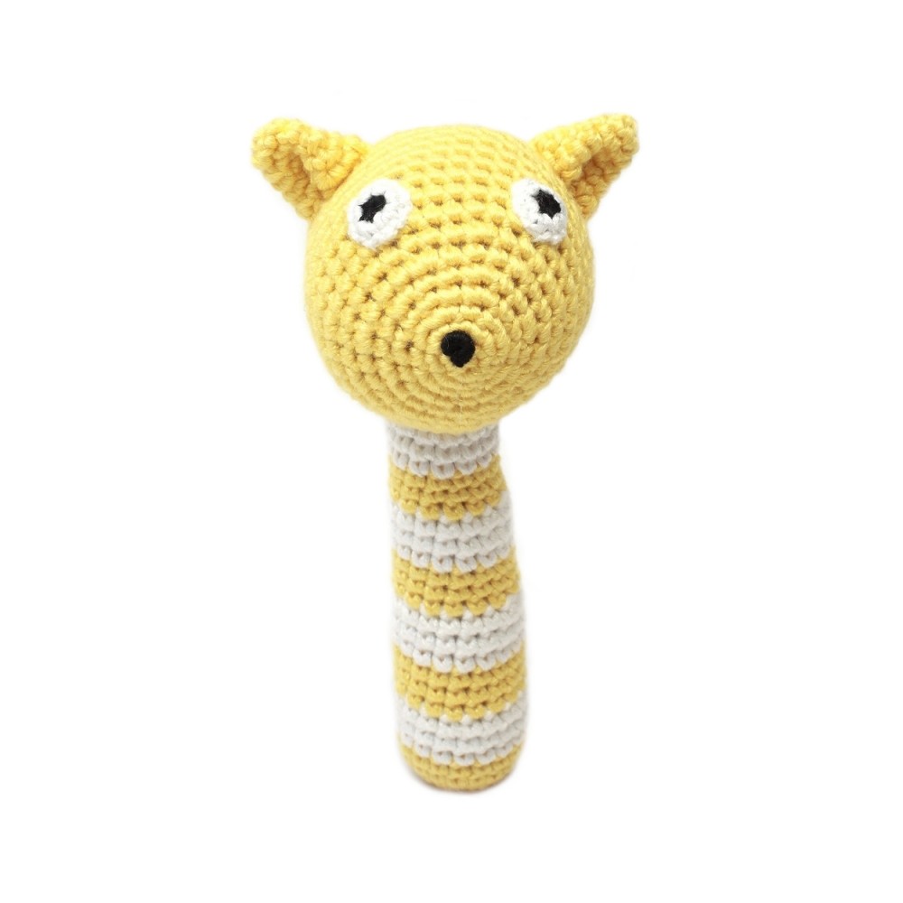 natureZoo Rustle Tige Crocheté, Écureuil jaune