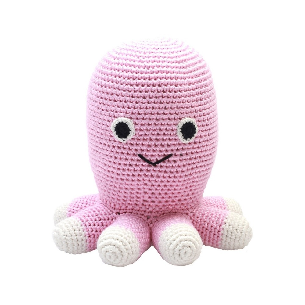 Häkel-Teddybär, Hellrosa Oktopus