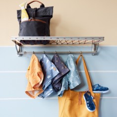 UV Badeshorts, Palmtree Steel Gray - 122-128 cm