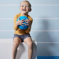 UV Badeshorts, Palmtree Ochre, 122-128 cm