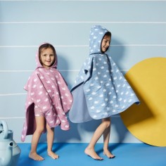 Badetuch Poncho, Whale Blue Fog