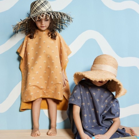 Badetuch Poncho, Whale Blue Fog