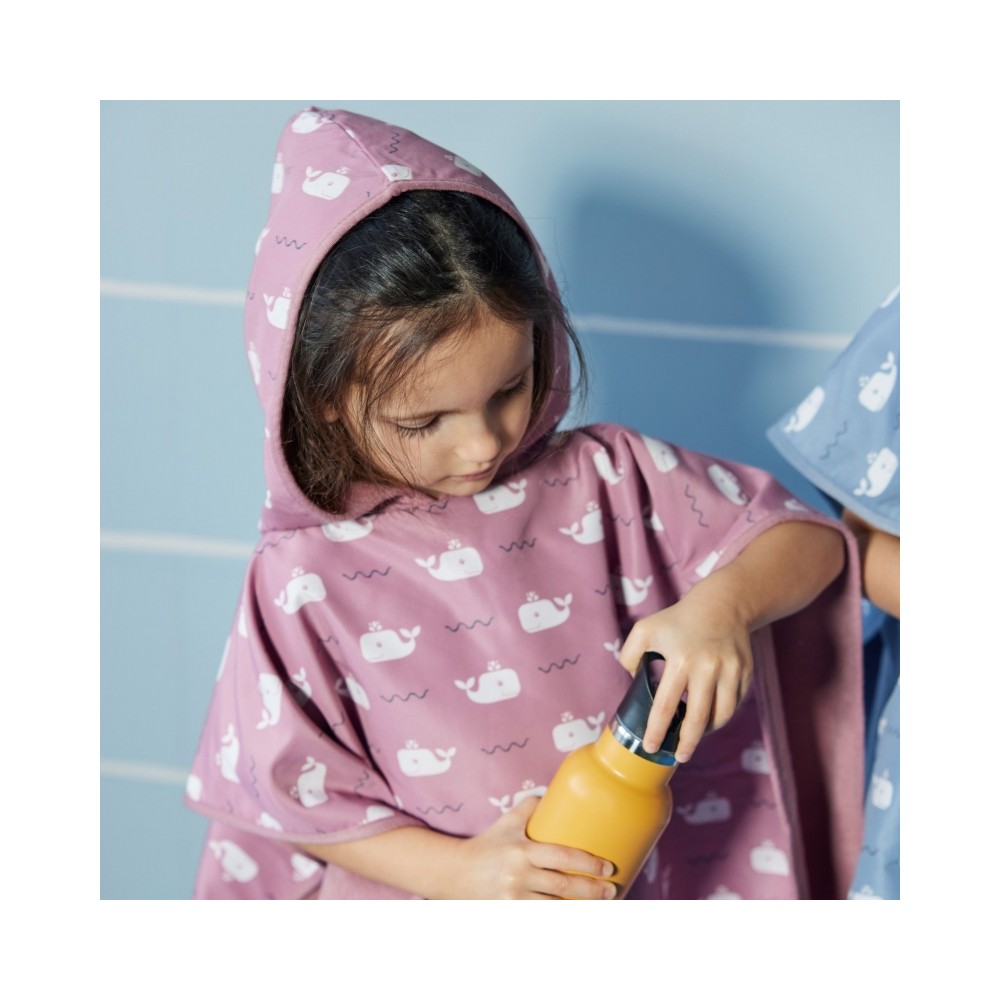 Badetuch Poncho, Whale Blue Fog