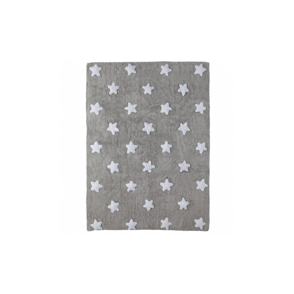 Teppich Grey Stars White