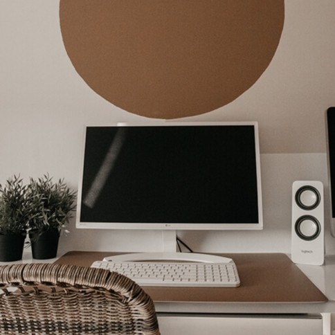 Schreibtischmatte Cappuccino, Braun