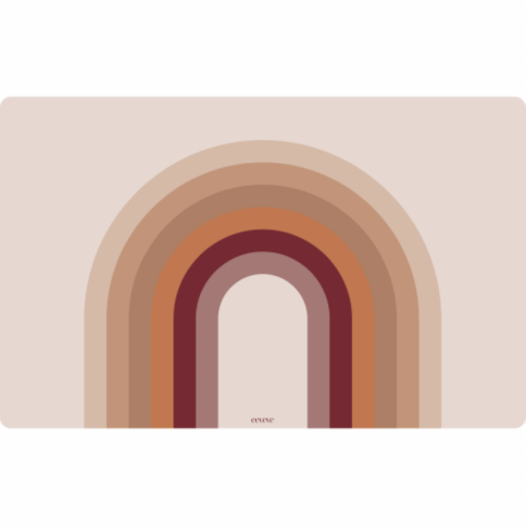 Schreibtischmatte Retro-Leinen, Pfirsich