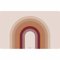 Schreibtischmatte Retro-Leinen, Pfirsich